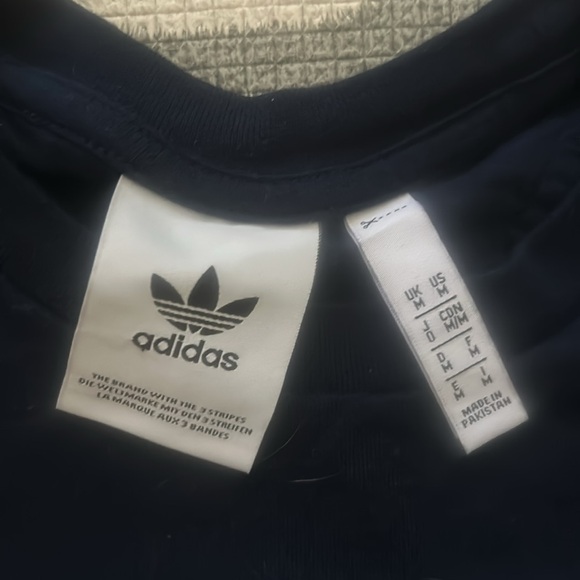 Navy Blue Adidas Original Short Sleeve Tee Shirt - Picture 3 of 3